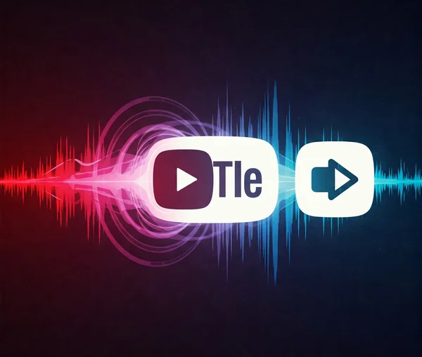 Creative concept of extracting audio from YouTube videos