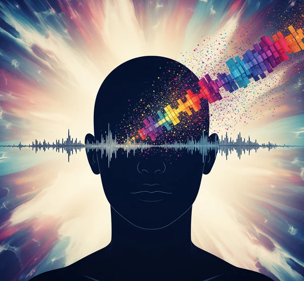 Inspiración creativa para un remix musical: ondas de sonido