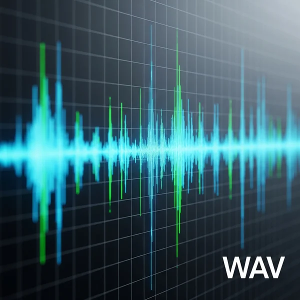 High-fidelity WAV audio waveform quality visualization