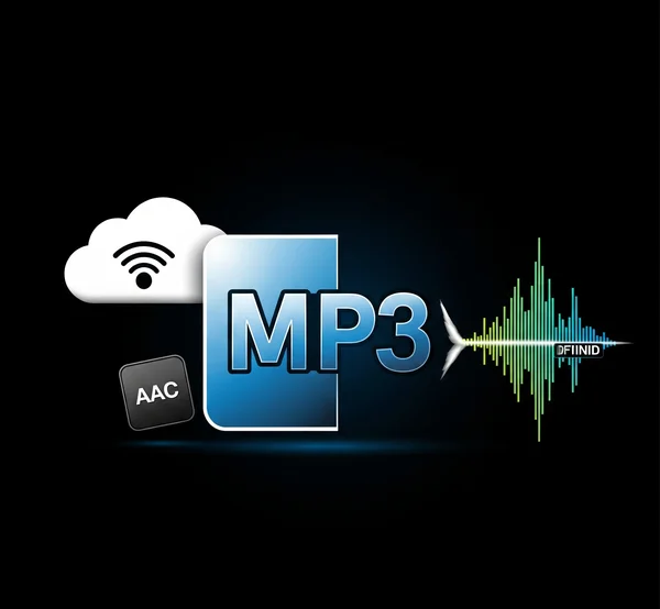 Icono de MP3 enfrentando desafíos del streaming y el audio de alta resolución