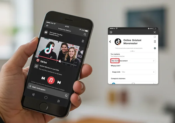 Convirtiendo video de TikTok a MP3 en un teléfono móvil