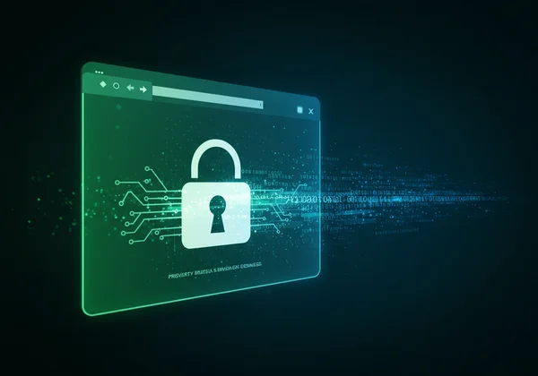 Procesamiento seguro en navegador para archivos, concepto de privacidad de datos.